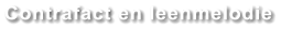 Contrafact en leenmelodie